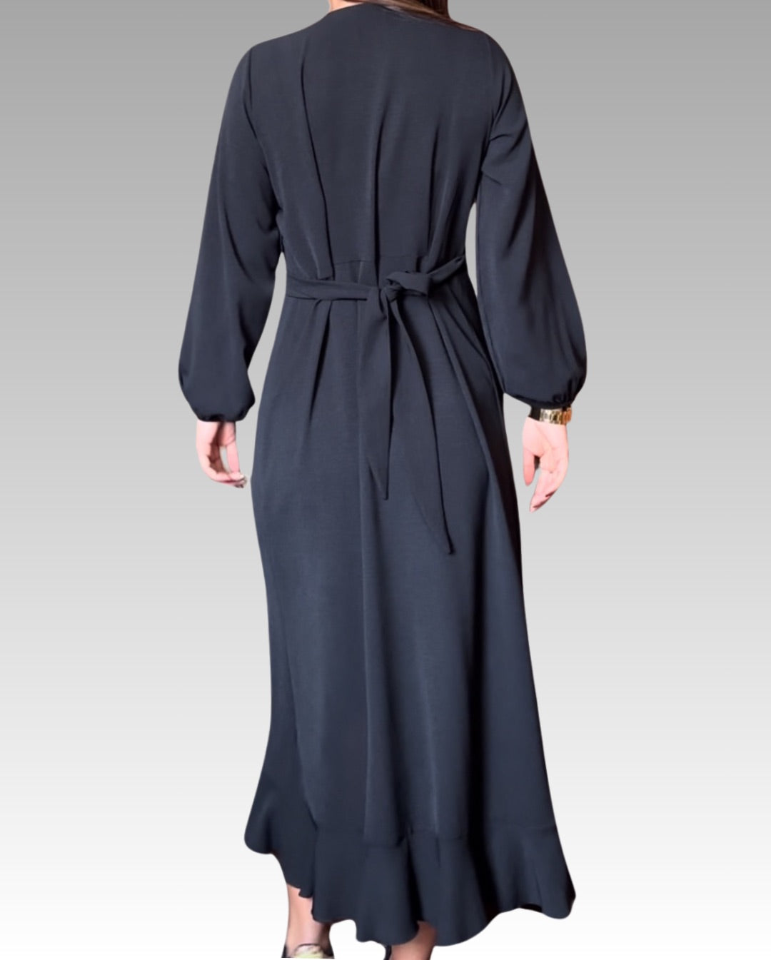 Vestido Envolvente - Negro