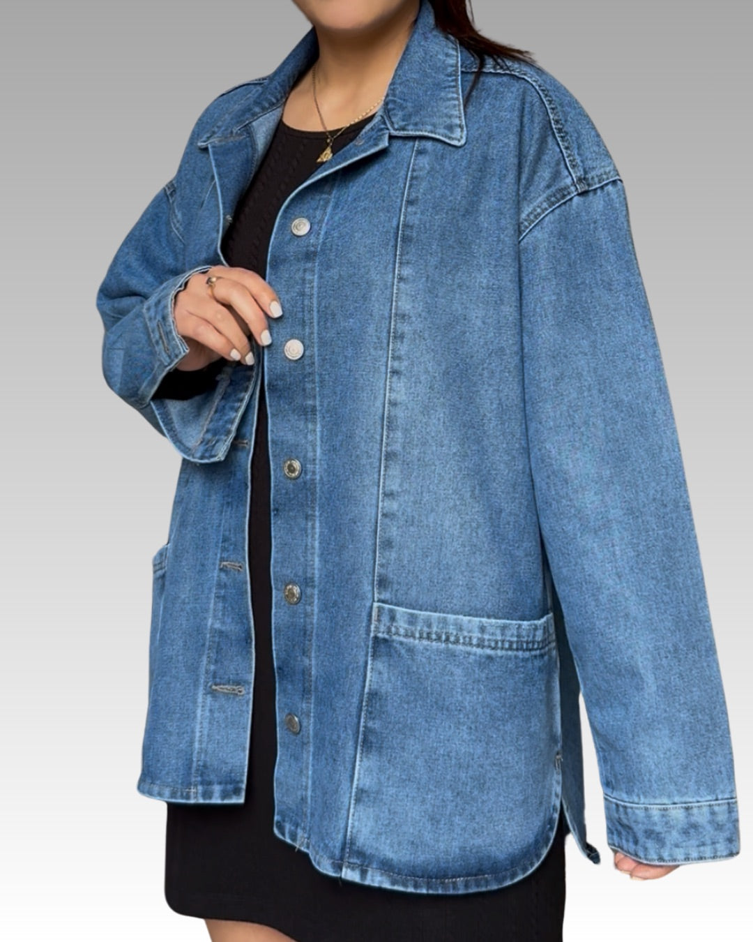 Casaca Denim Oversize - Blue