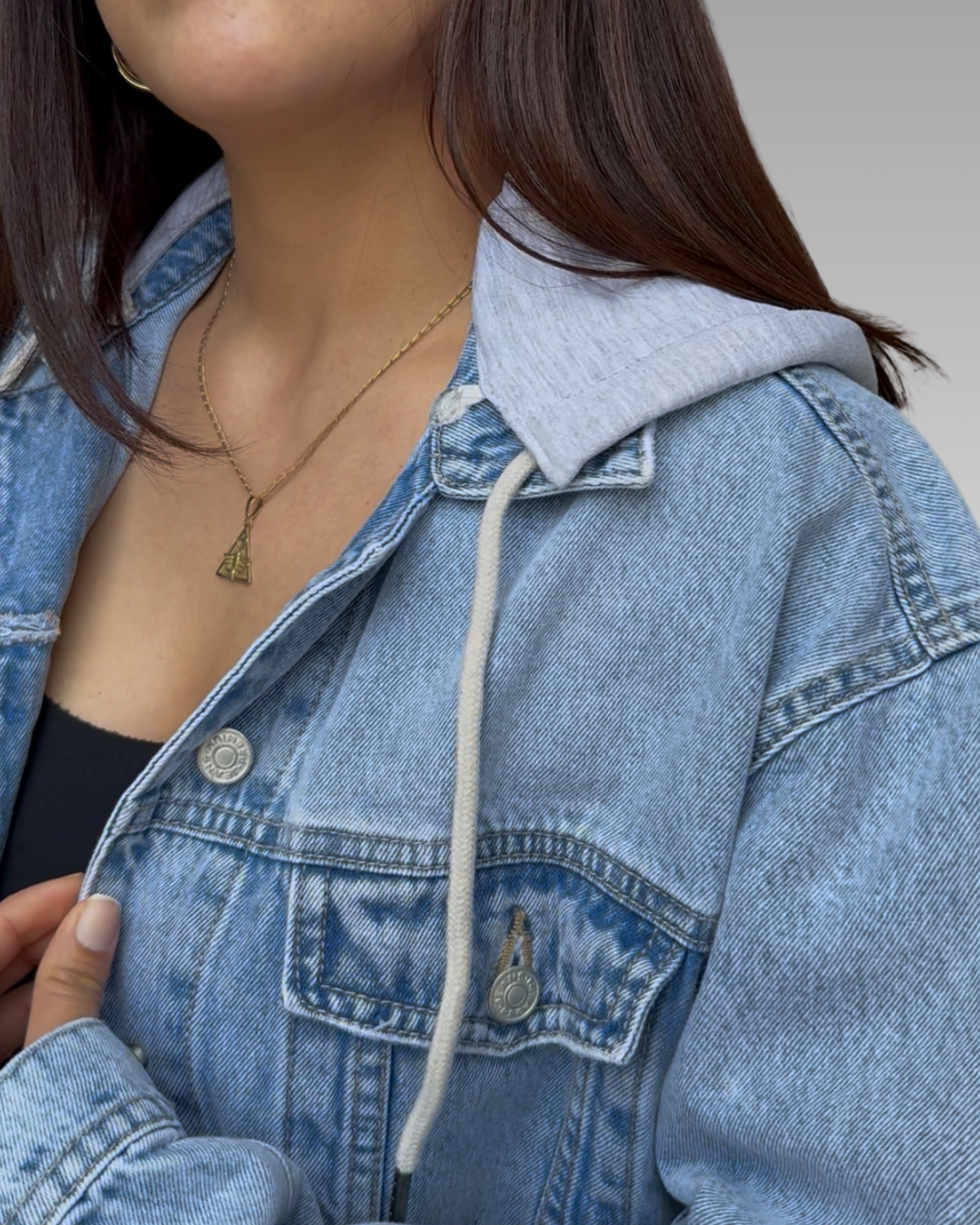 Denim Oversize Capucha