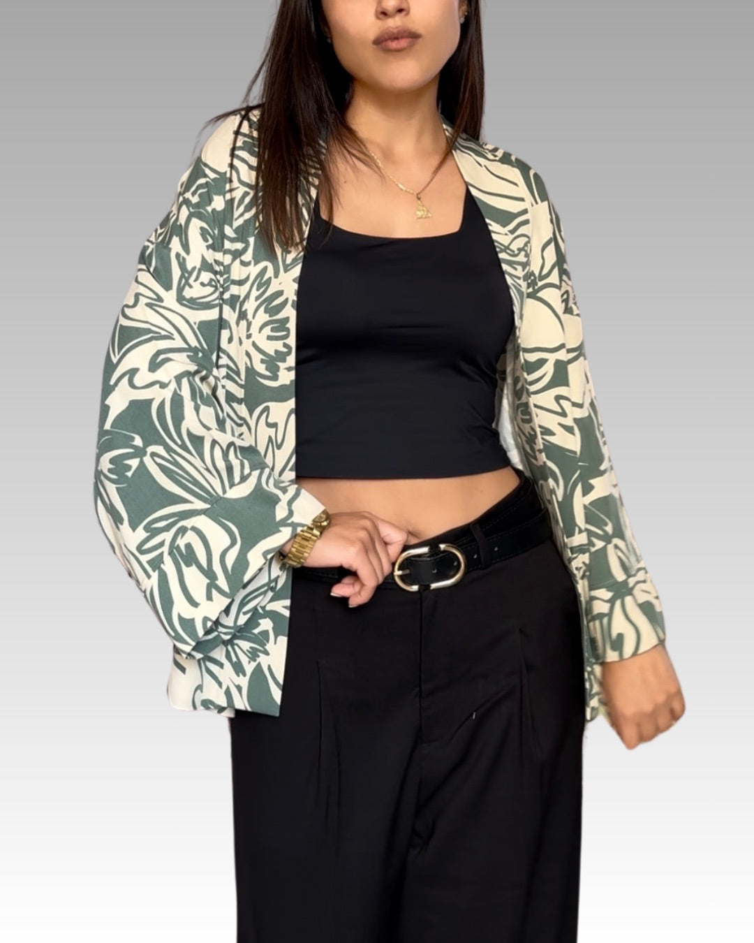 Capa Kimono - Verde