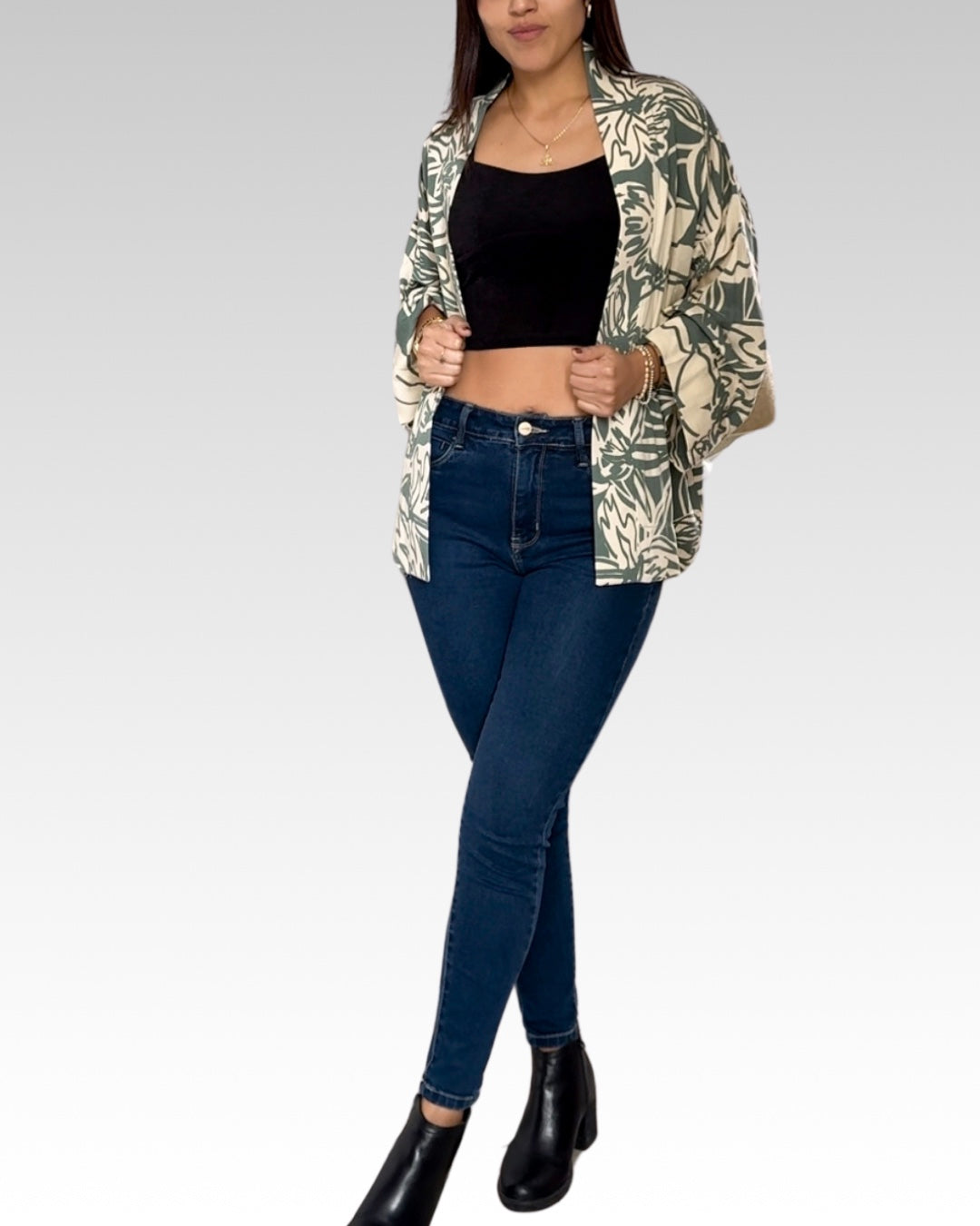 Capa Kimono - Verde