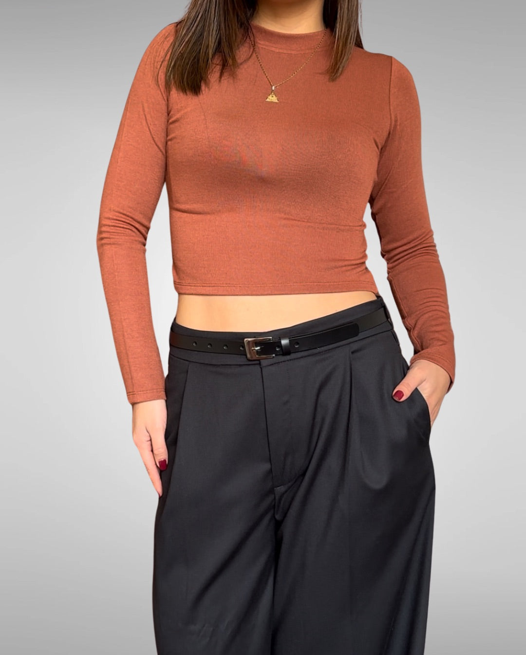 Top Berlín cuello alto