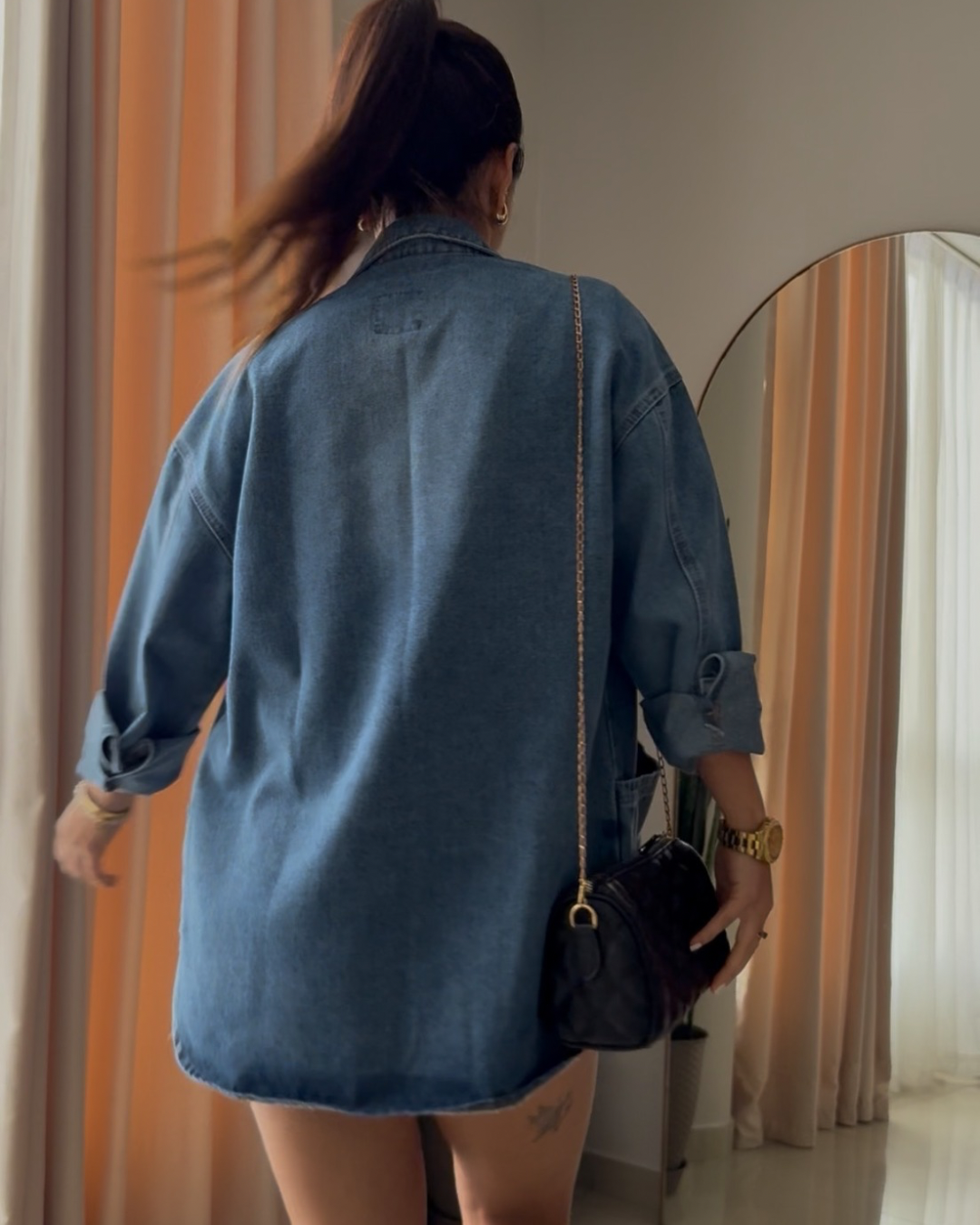 Casaca Denim Oversize - Blue