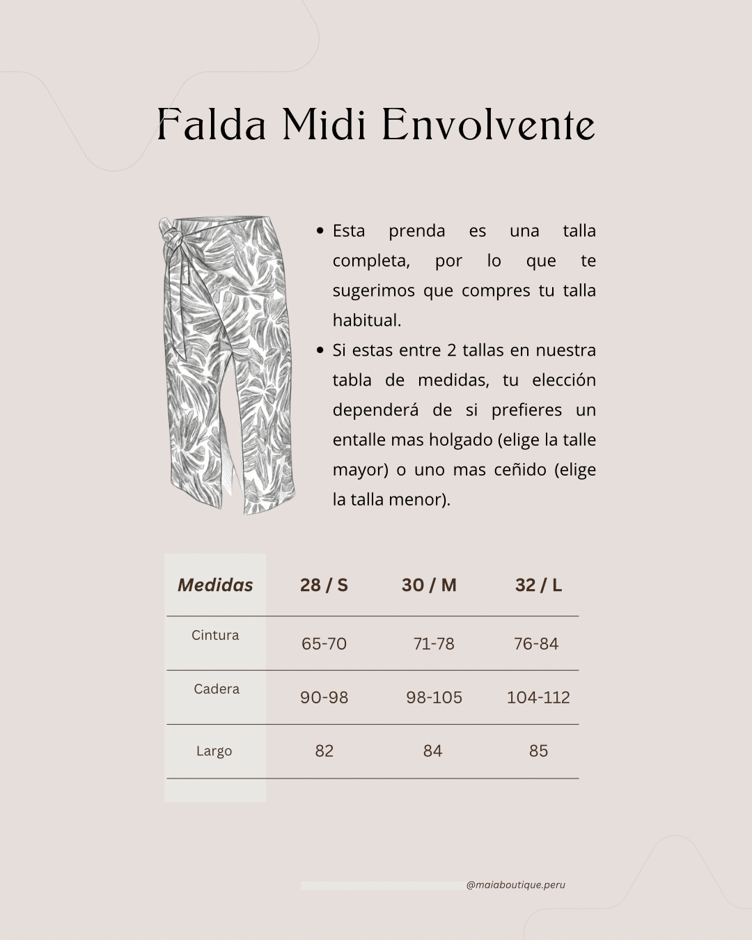 Falda Midi Envolvente