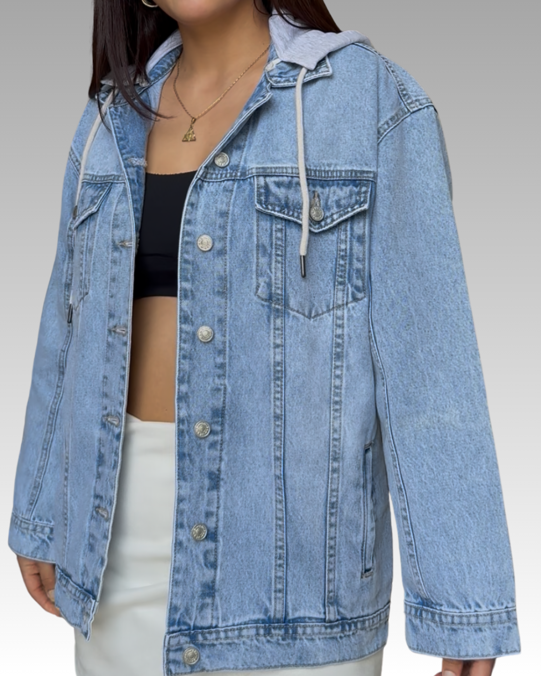 Denim Oversize Capucha
