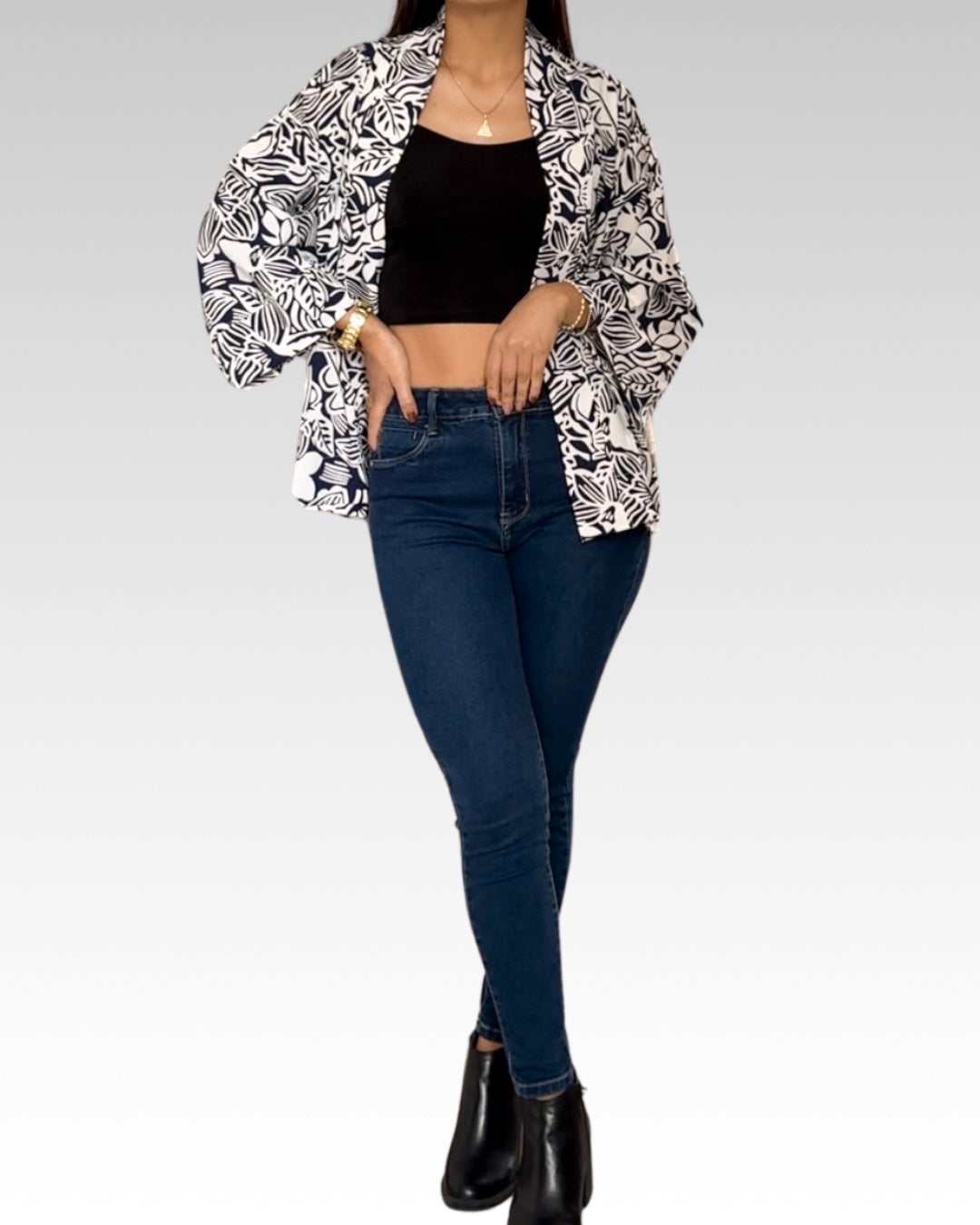 Capa Kimono - Azul