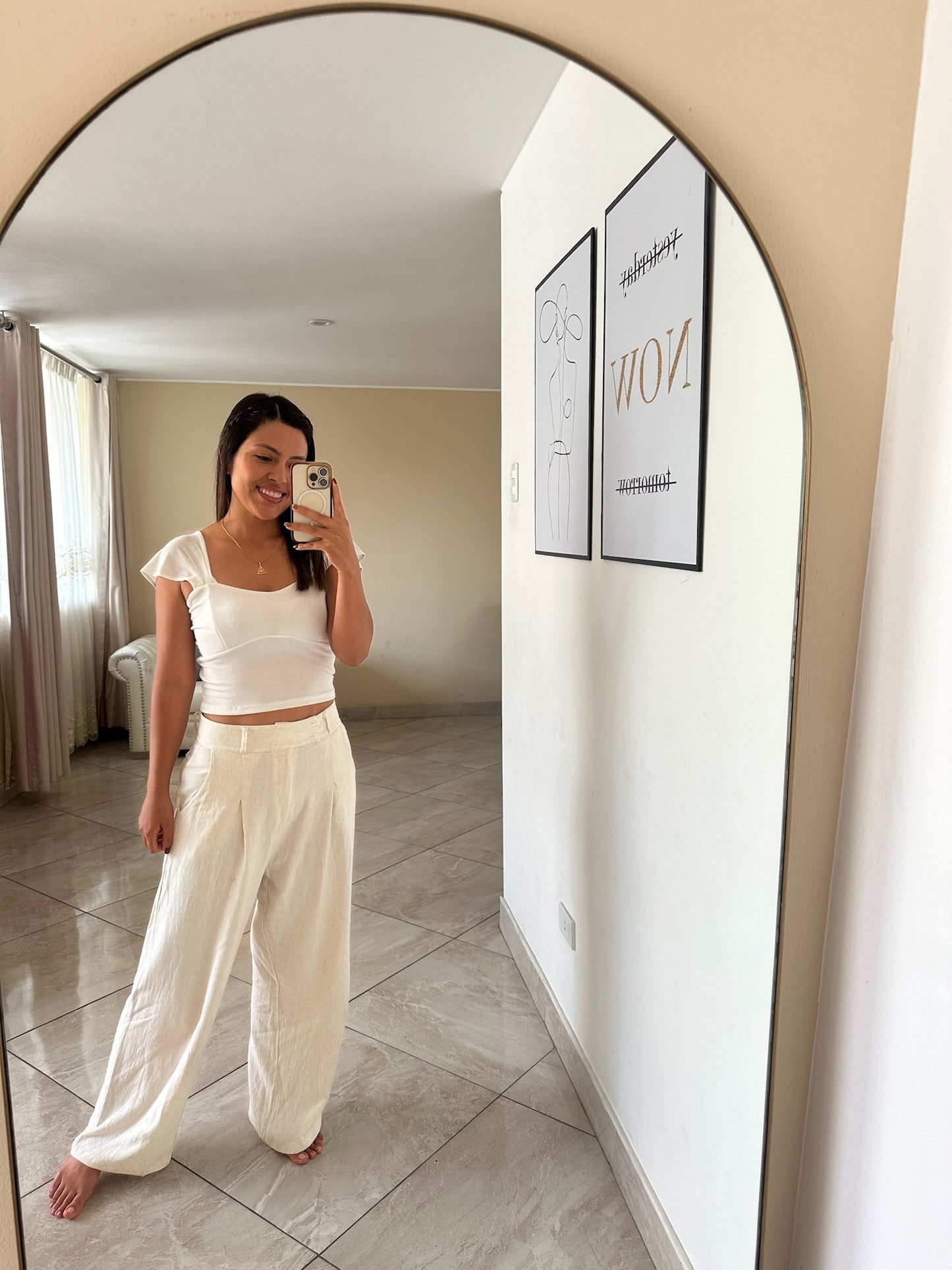 Blusa Celina - Perla