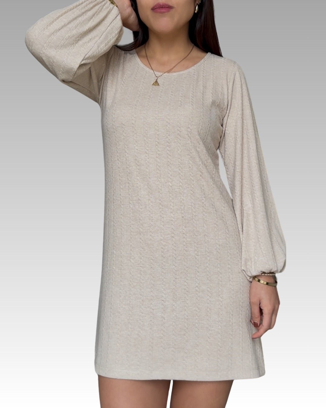 Vestido Alba - Beige