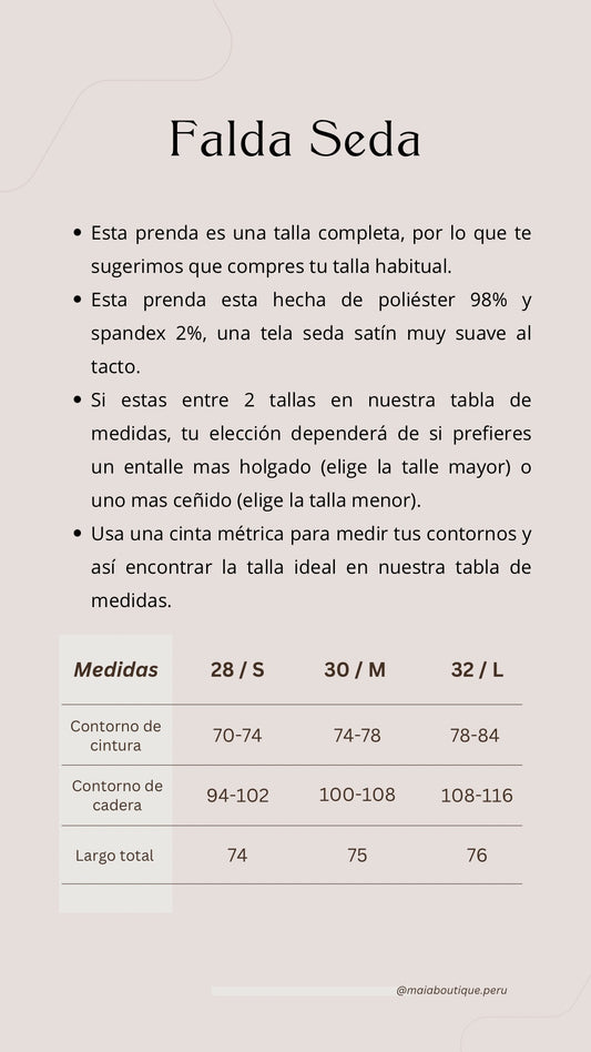Falda Seda